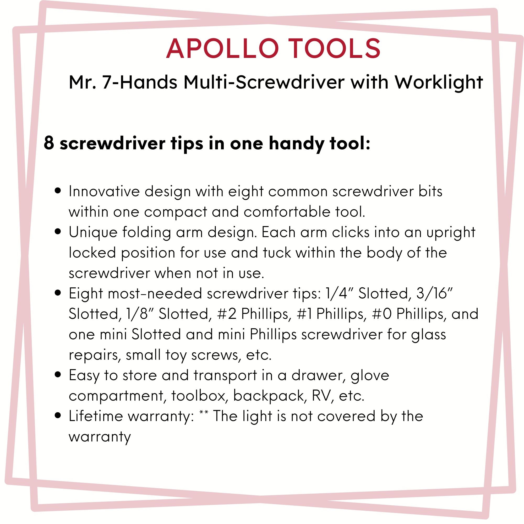 Apollo Tools Mr. 7-Hands - DT1019 SpadezStore