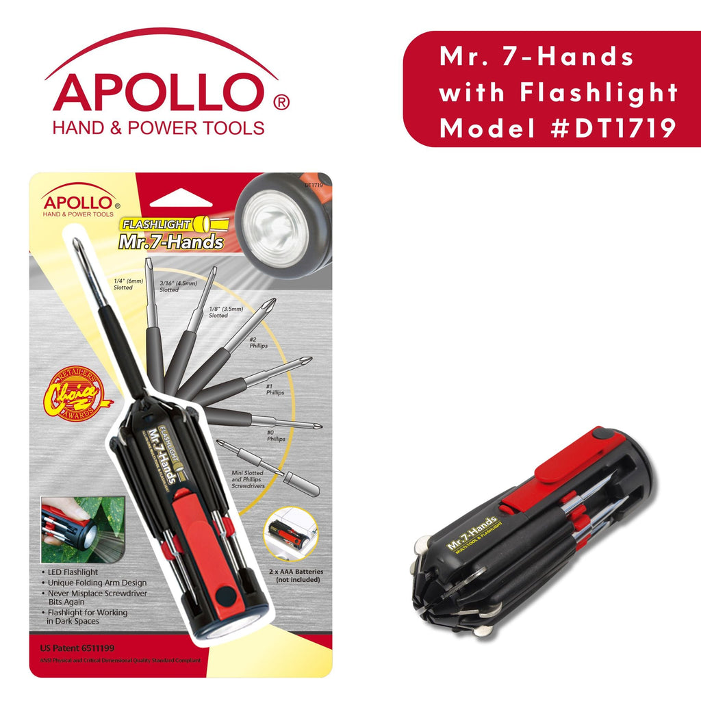 Apollo Tools Flashlight Mr. 7-Hands - DT1719 SpadezStore