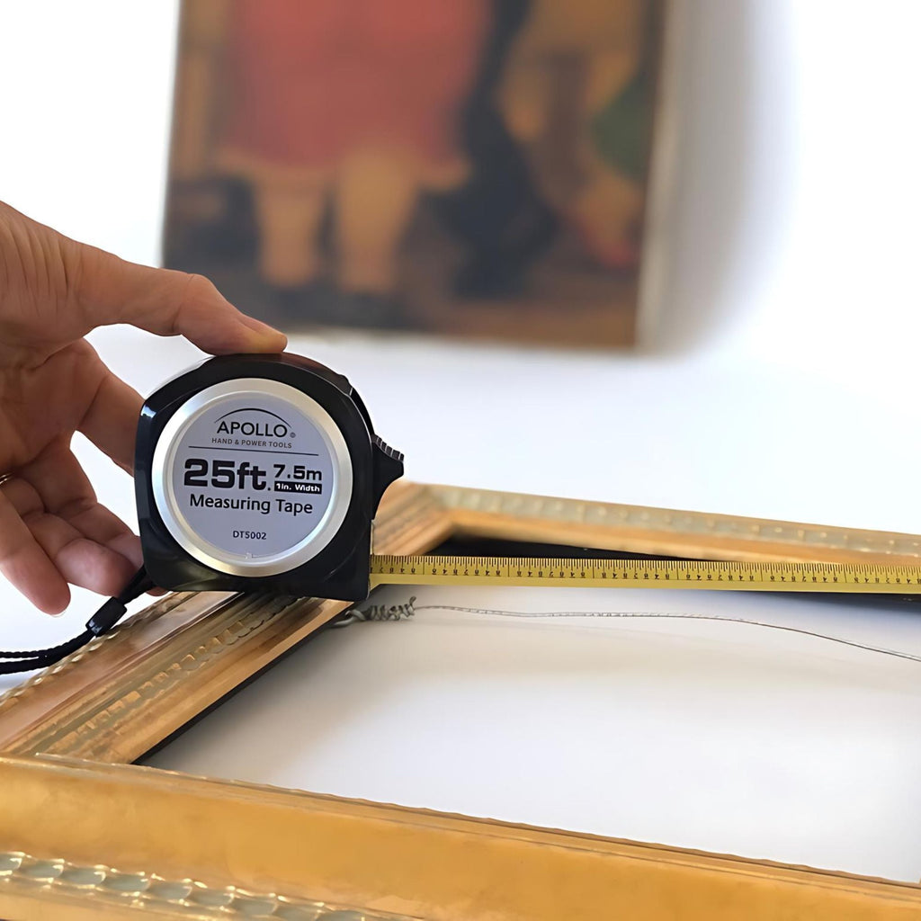 Apollo Tools 25ft. Tape Measure - Black - DT5002 SpadezStore