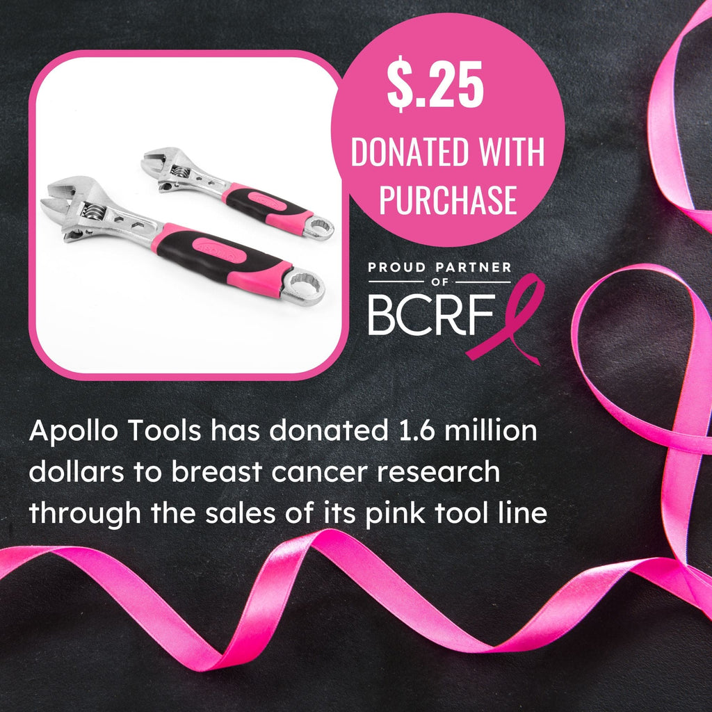 Apollo Tools 2 Adjustable Wrenches - Pink - DT5007P SpadezStore