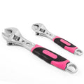 Apollo Tools 2 Adjustable Wrenches - Pink - DT5007P SpadezStore