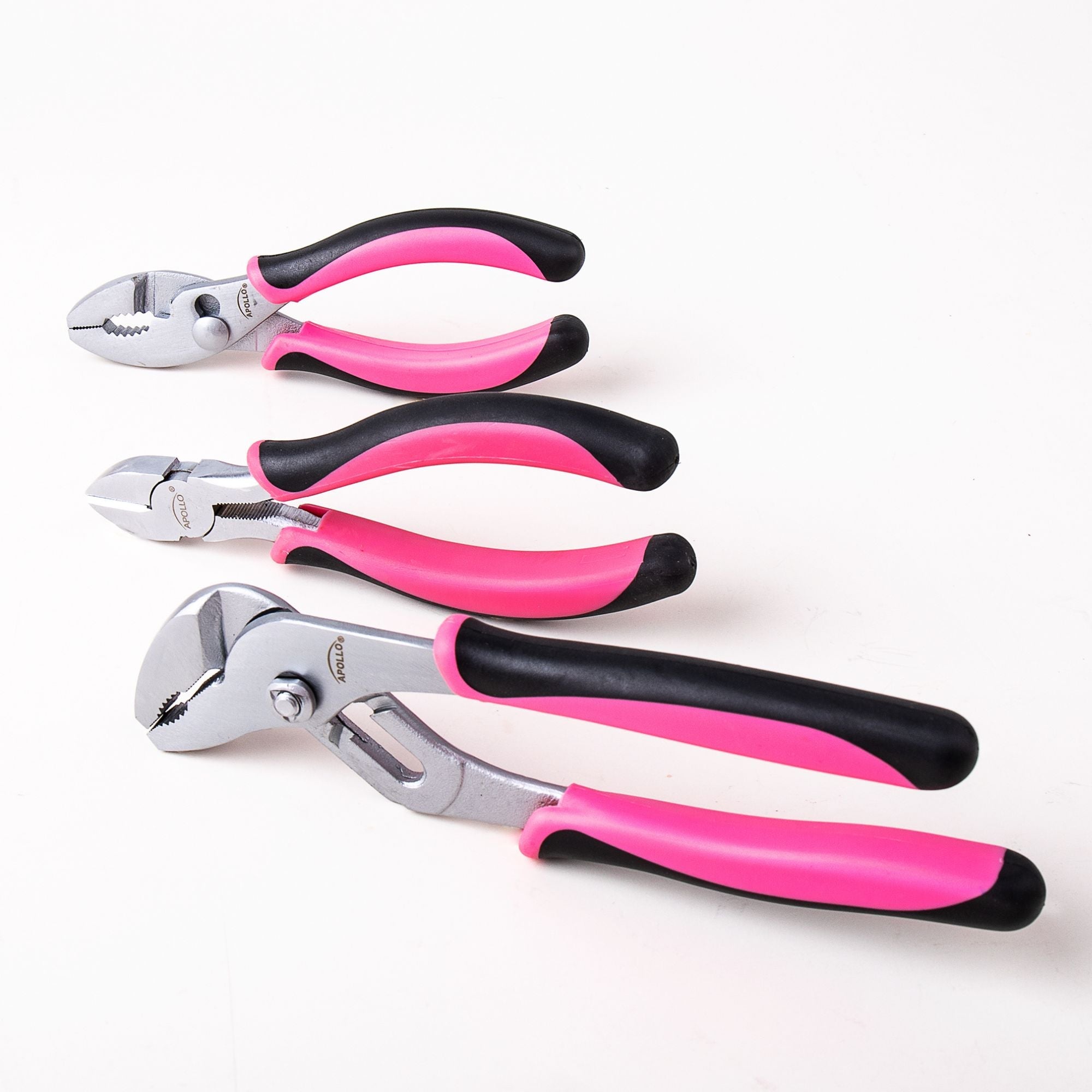 Apollo Tools 3 Pliers - Pink - DT5008P SpadezStore