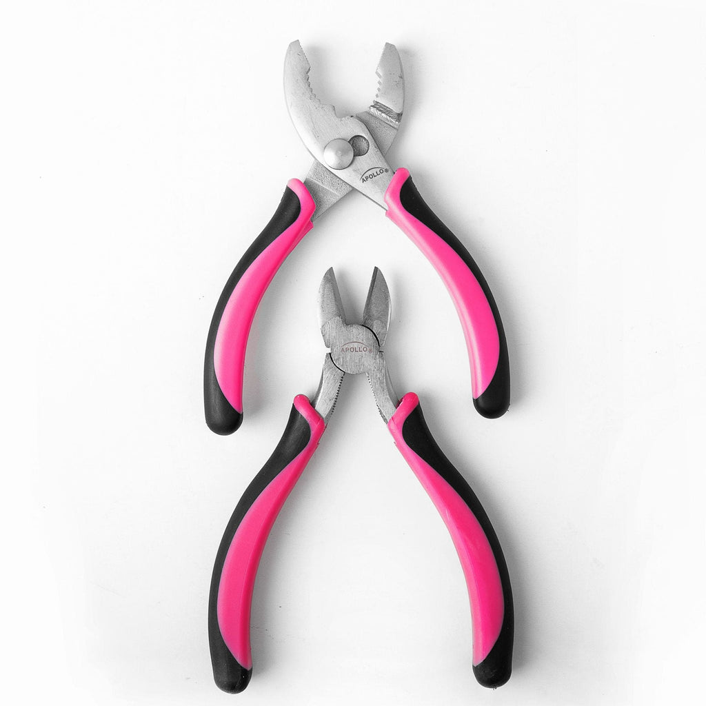 Apollo Tools 3 Pliers - Pink - DT5008P SpadezStore