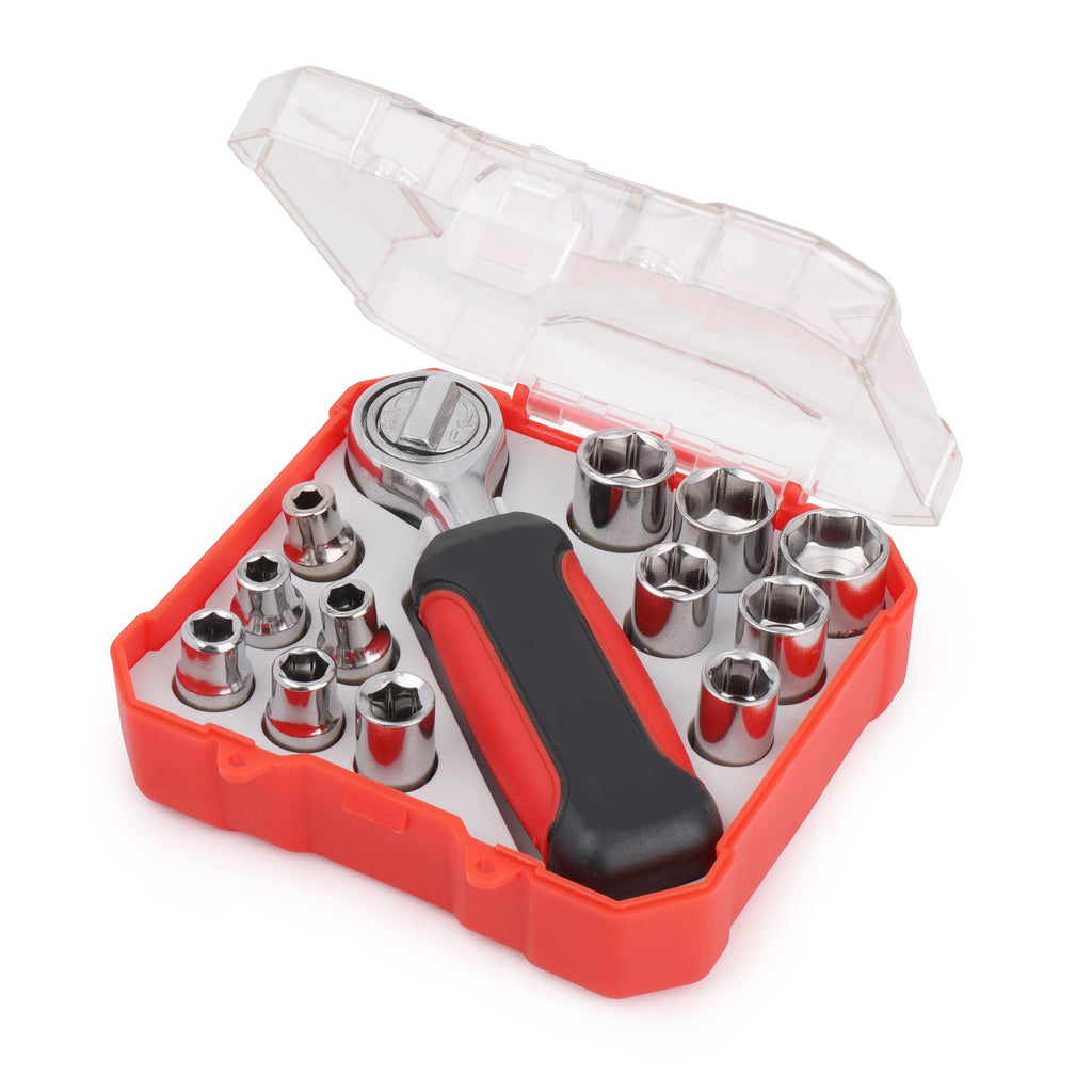 Apollo Tools 13 Piece ¼ Inch Drive Metric Socket Set - DT5023 SpadezStore