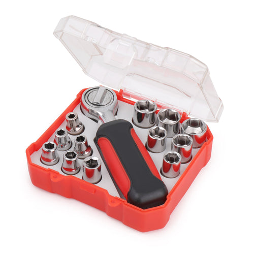 Apollo Tools 13 Piece ¼ Inch Drive Metric Socket Set - DT5023 SpadezStore