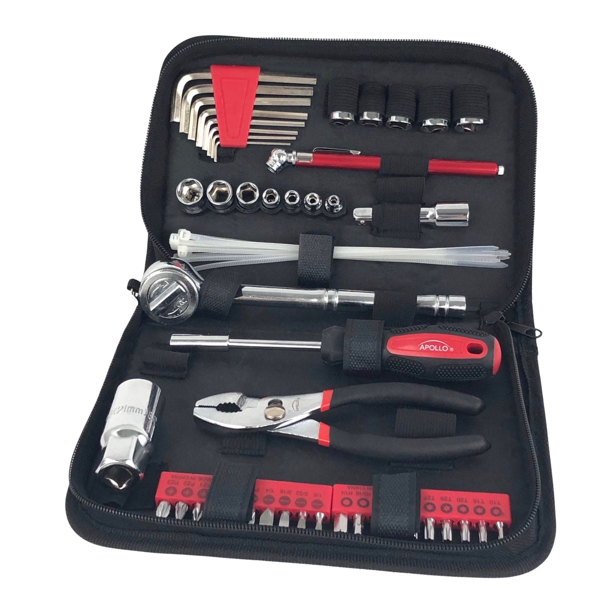 Apollo Tools 56 Piece Metric Auto Tool Set In Zipper Case - DT9775 SpadezStore