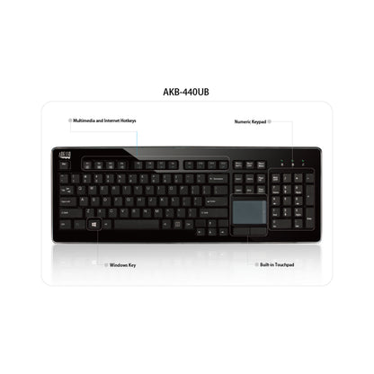 Adesso SofTouch AKB-440UB Keyboard SpadezStore
