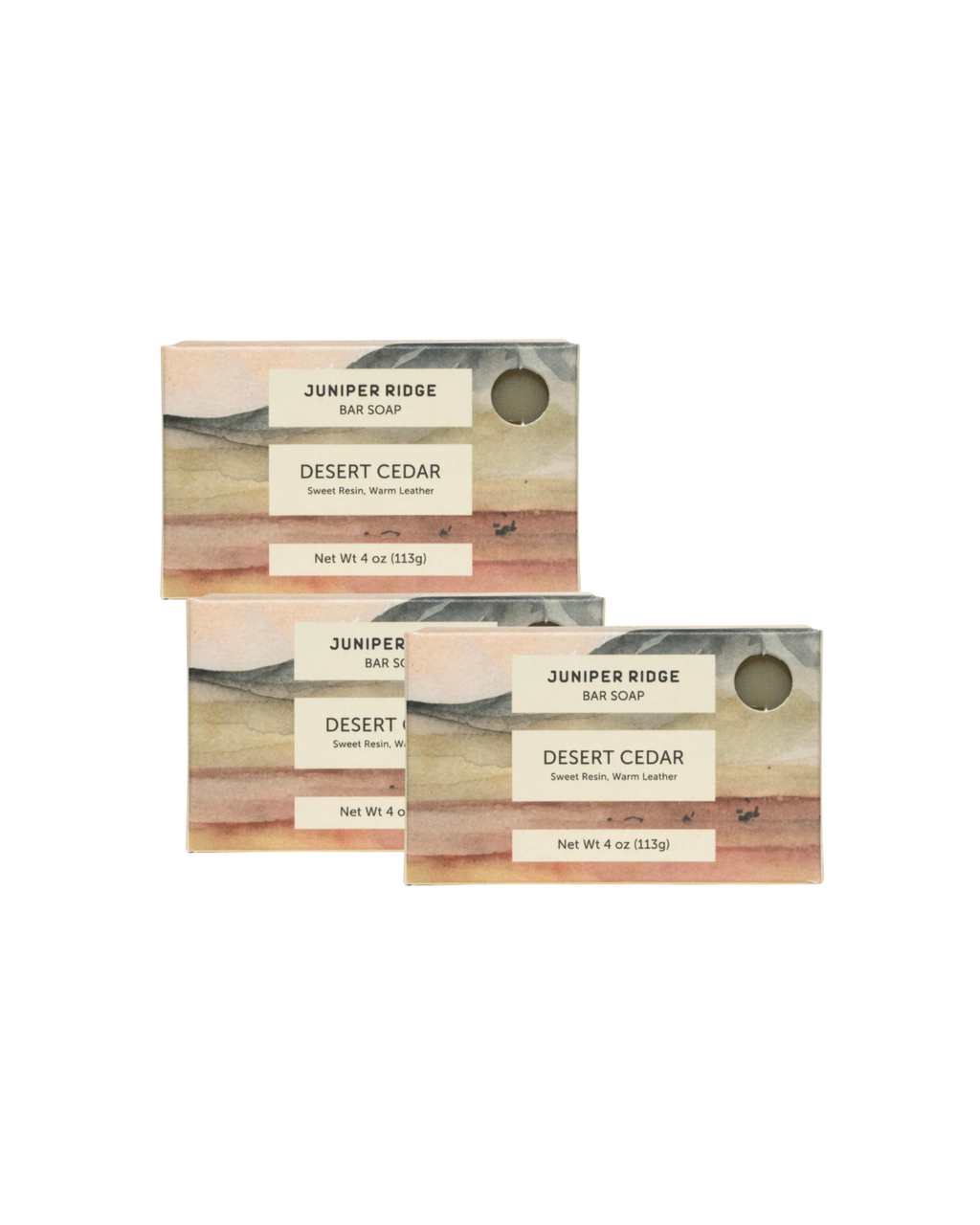 Juniper Ridge Desert Cedar Bar Soap 3-Pack SpadezStore