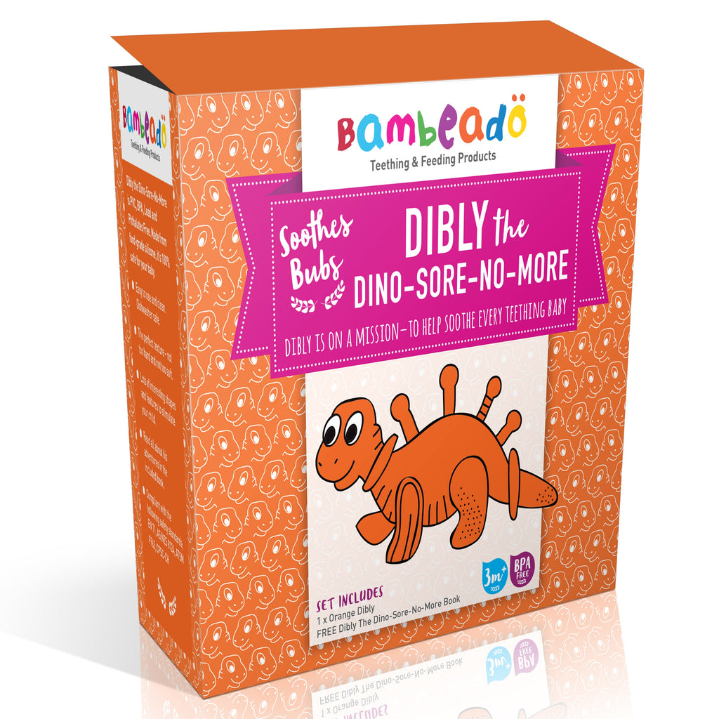 Bambeado Dibly the Dino-Sore-No-More - Orange