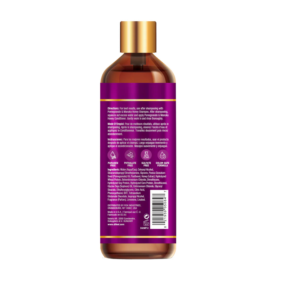 Difeel Pomegranate & Manuka Honey Conditioner 12oz SpadezStore