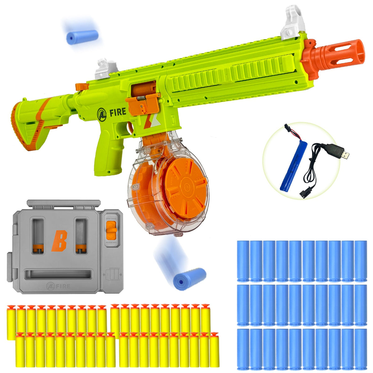 AGM MASTECH H416 Semi-Automatic Foam Dart Blaster – Shell Ejection, Rechargeable Battery & 22-Round Magazine