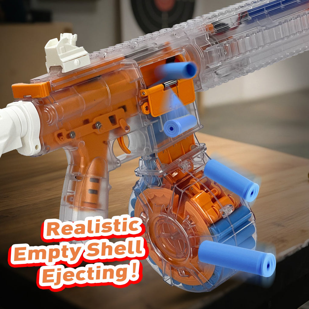 AGM MASTECH H416 Semi-Automatic Foam Dart Blaster – Shell Ejection, Rechargeable Battery & 22-Round Magazine