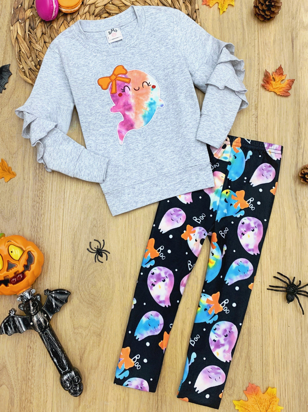 Mia Belle Girls That's The Spirit Pullover and Tie Dye Legging Set SpadezStore