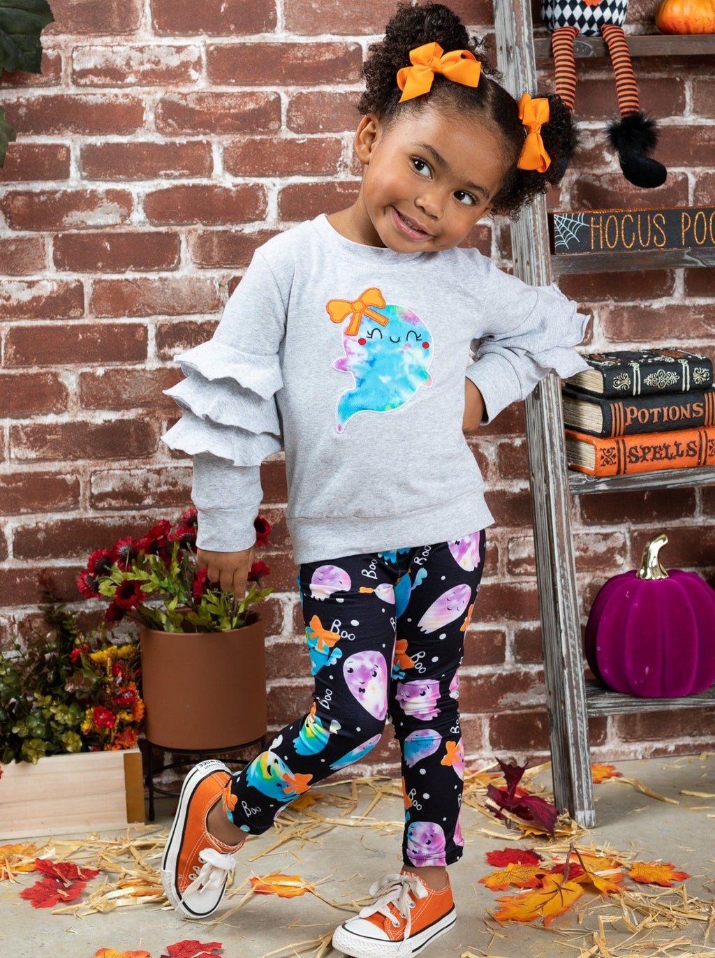 Mia Belle Girls That's The Spirit Pullover and Tie Dye Legging Set SpadezStore