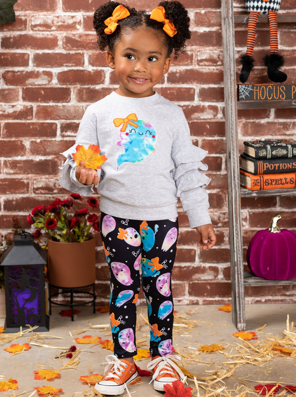 Mia Belle Girls That's The Spirit Pullover and Tie Dye Legging Set SpadezStore