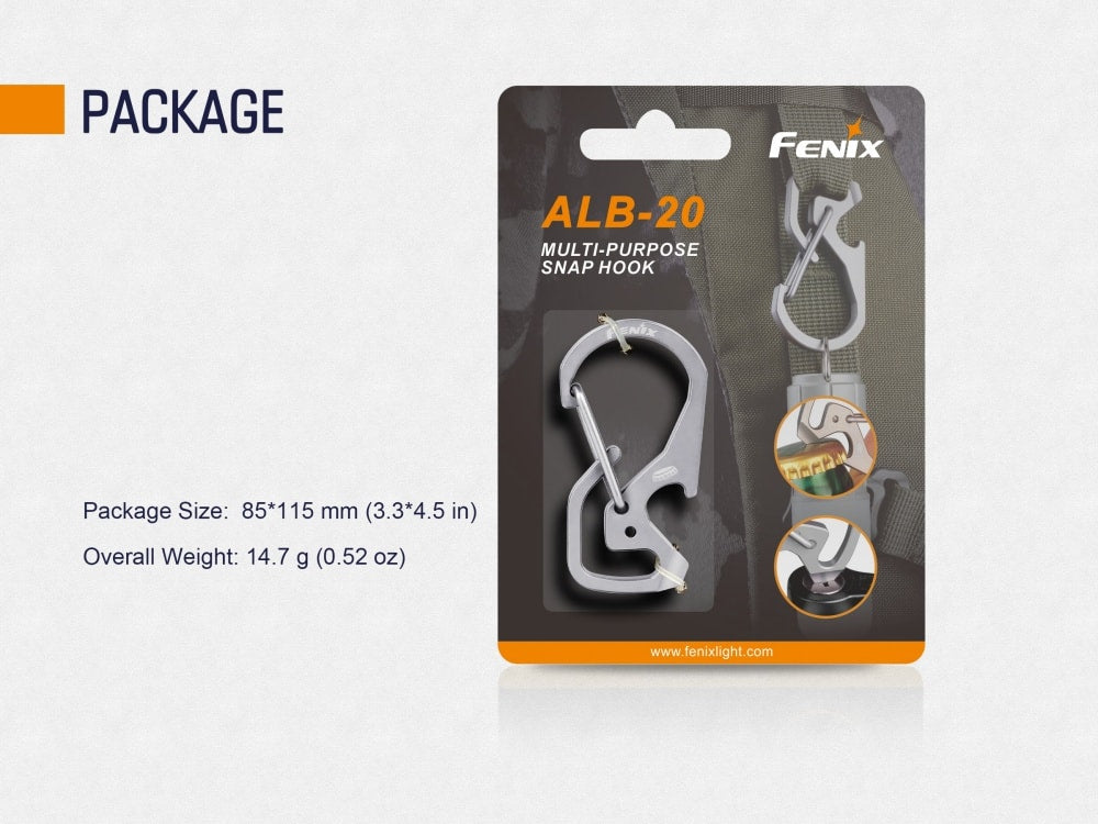 Fenix ALB-20 Multi-Purpose Snap Hook SpadezStore