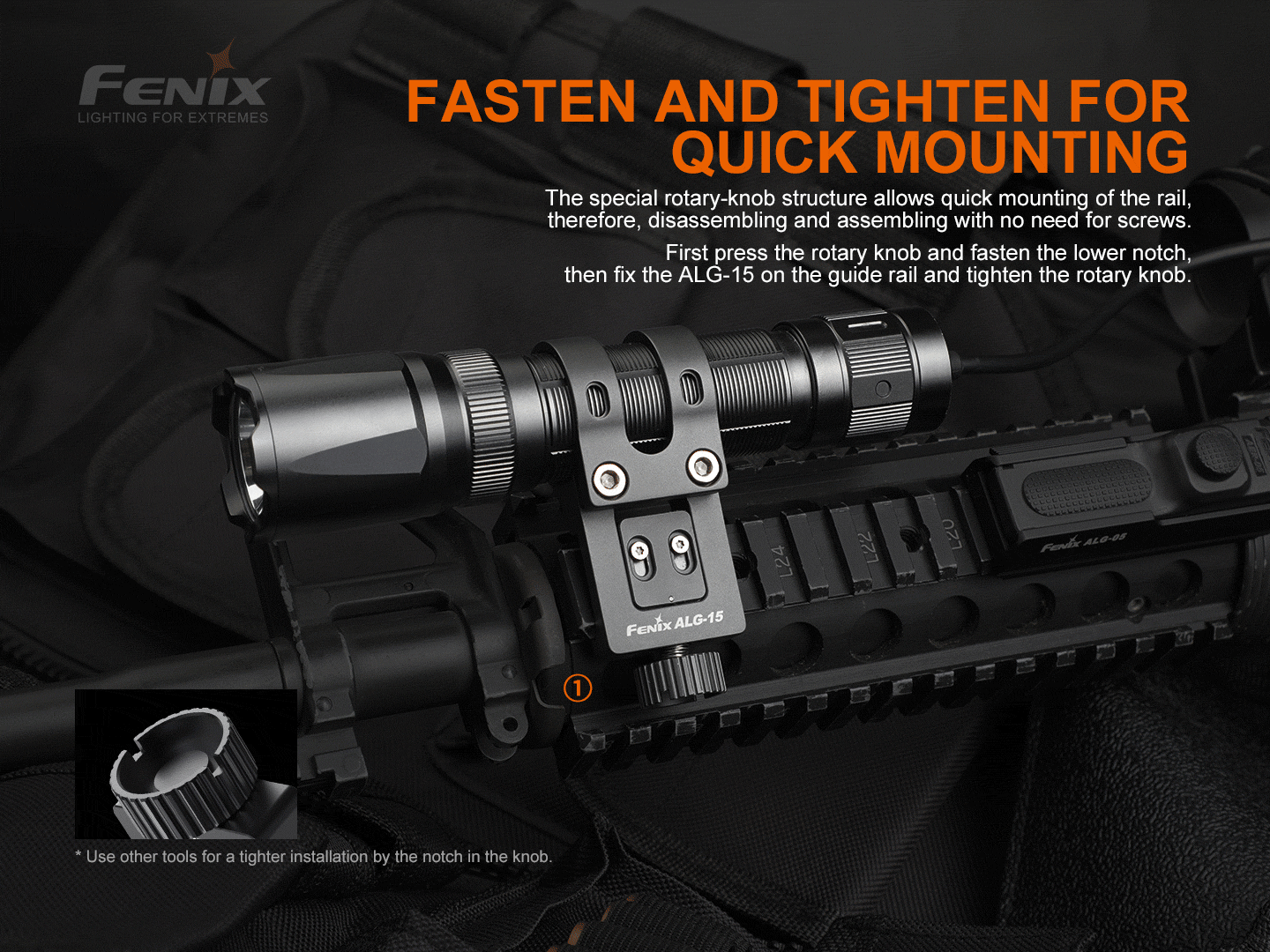 Fenix ALG-15 Tactical Rail Mount SpadezStore