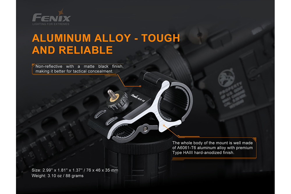 Fenix ALG-18 Flashlight Barrel Mount SpadezStore