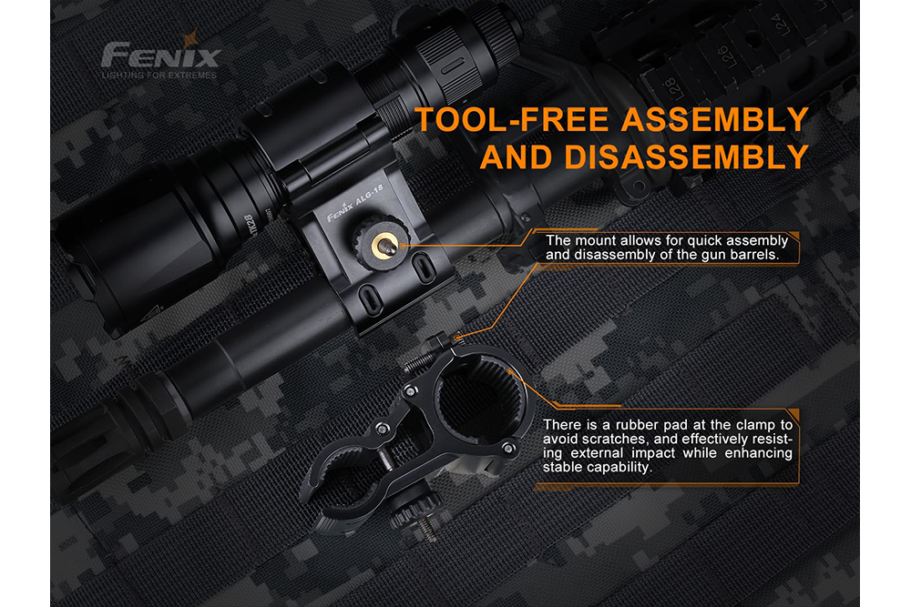 Fenix ALG-18 Flashlight Barrel Mount SpadezStore