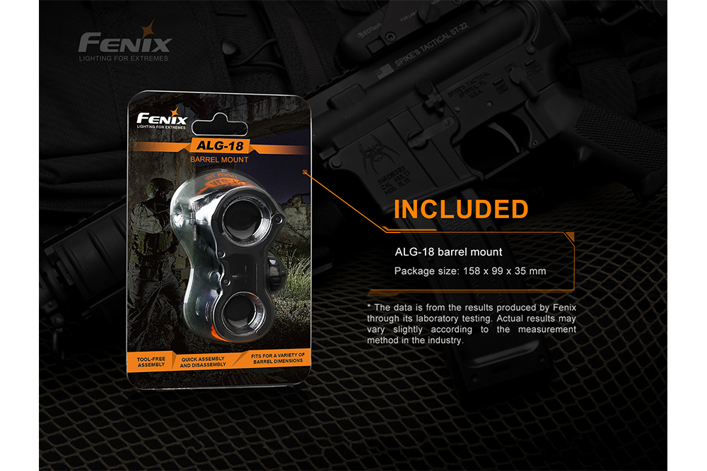 Fenix ALG-18 Flashlight Barrel Mount SpadezStore