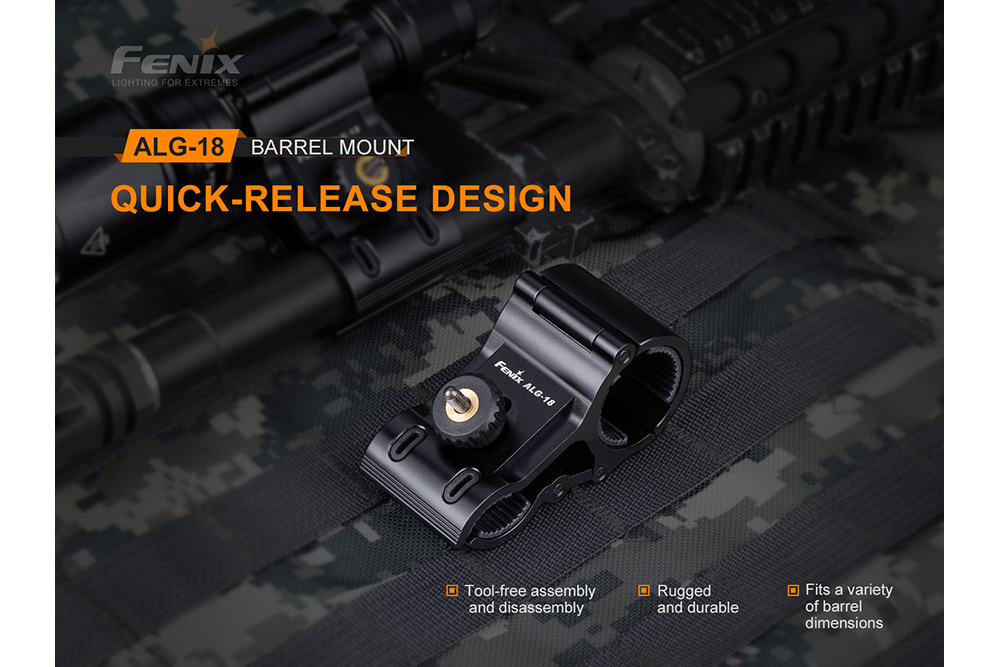 Fenix ALG-18 Flashlight Barrel Mount SpadezStore