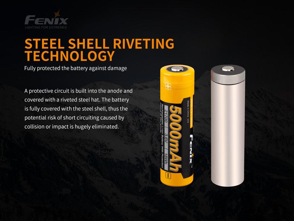 Fenix ARB-L21-5000 V2 Rechargeable 21700 Rechargeable Battery SpadezStore