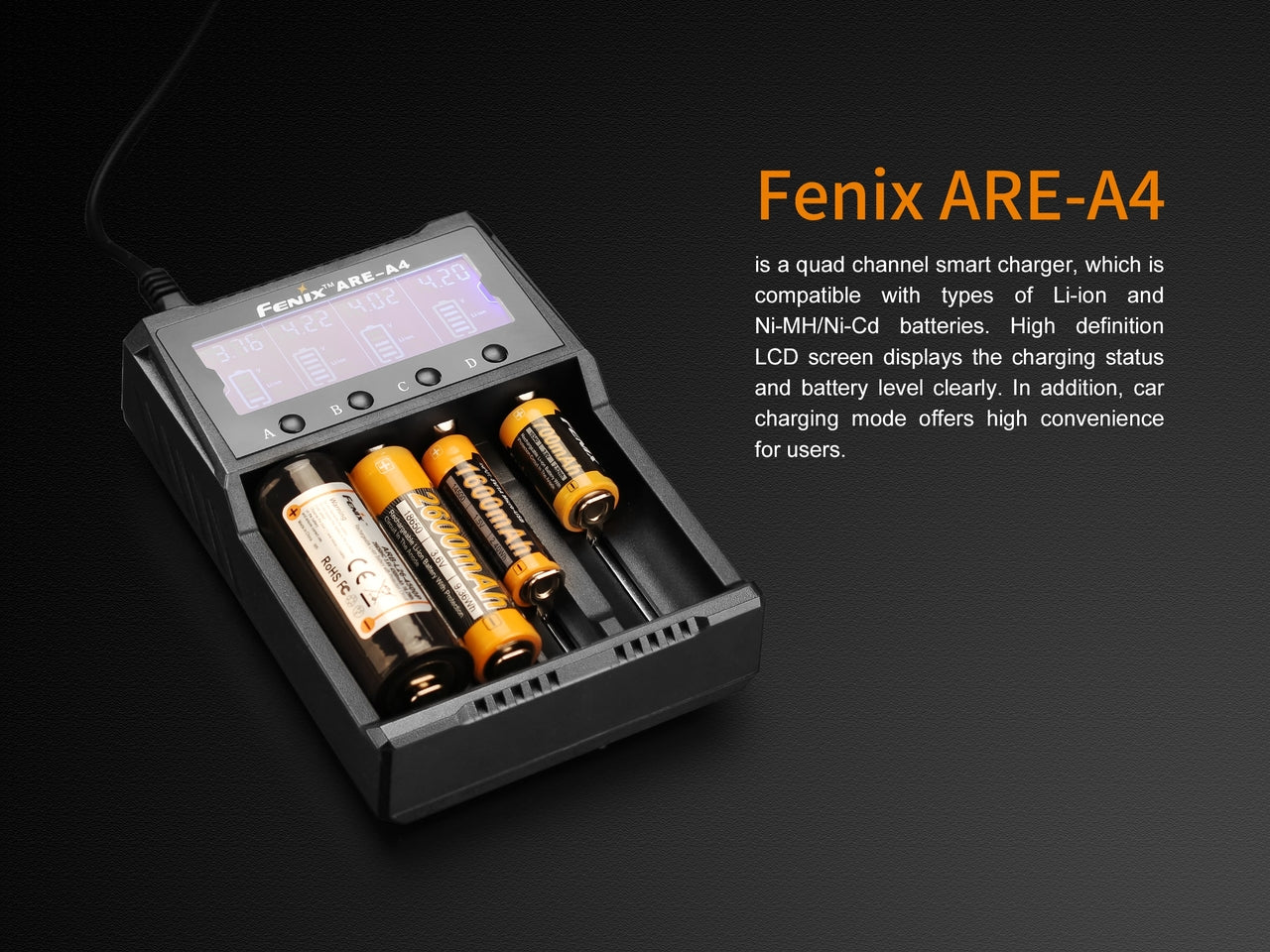 Fenix ARE-A4 Multifunctional Battery Charger SpadezStore