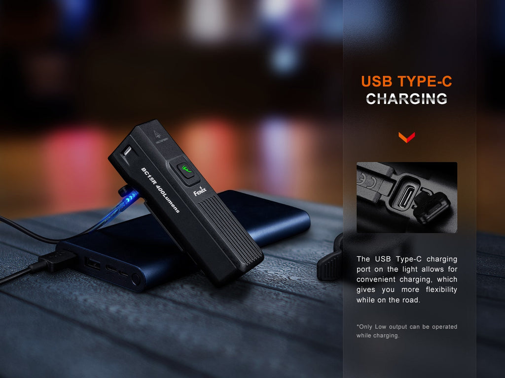 Fenix BC15R Lightweight Rechargeable Bicycle Light SpadezStore