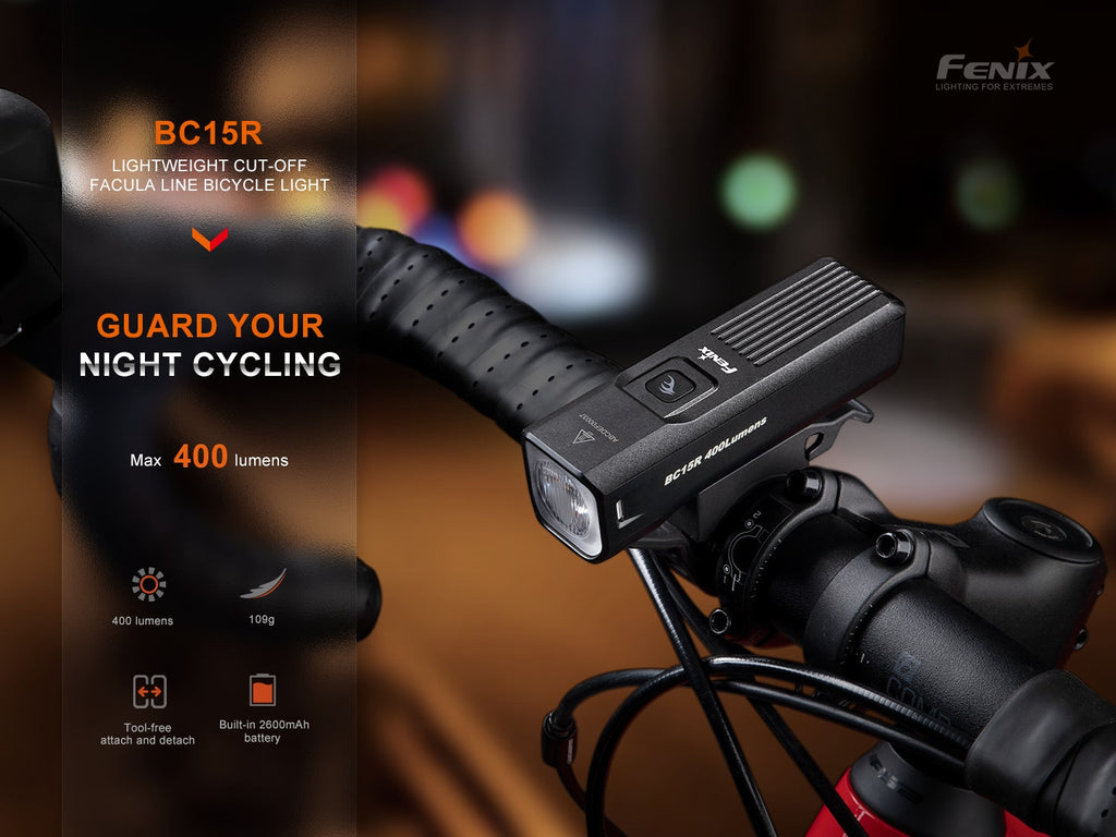 Fenix BC15R Lightweight Rechargeable Bicycle Light SpadezStore