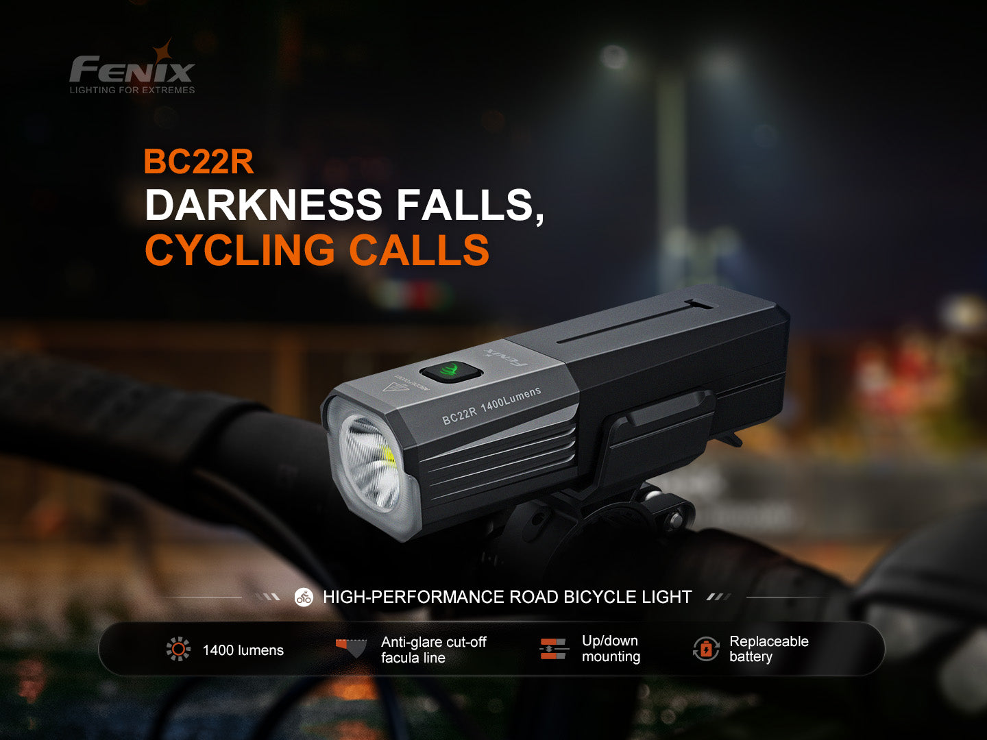 Fenix BC22R High-Performance Road Bike Light SpadezStore
