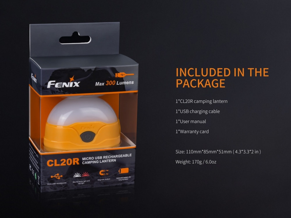 Fenix CL20R LED Rechargeable Camping Lantern SpadezStore