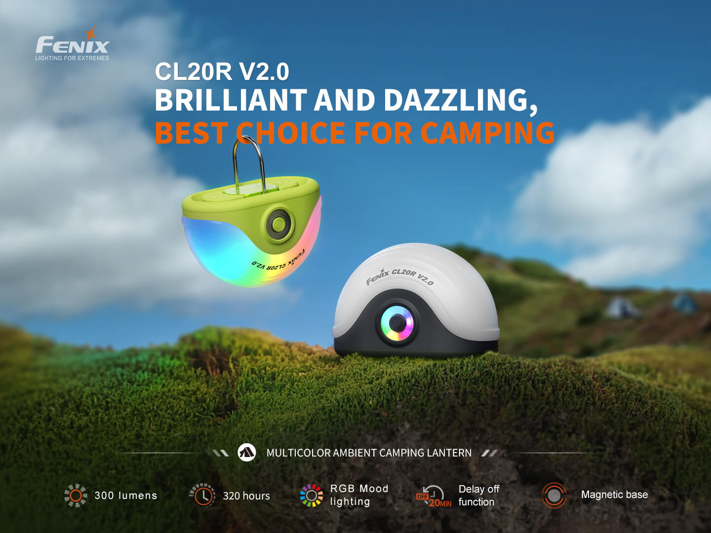 Fenix CL20R V2 Multicolor Camping Lantern SpadezStore