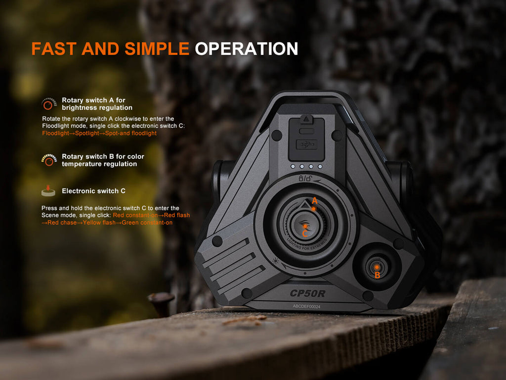 Fenix CP50R Road Hazard Camping Lantern SpadezStore