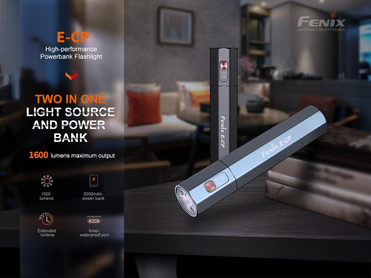 Fenix E-CP 1600-lumen LED Flashlight/Powerbank SpadezStore