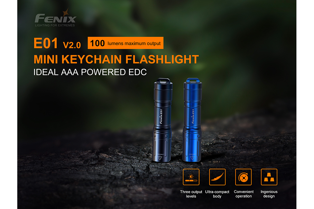 Fenix E01 V2.0 AAA LED Flashlight SpadezStore