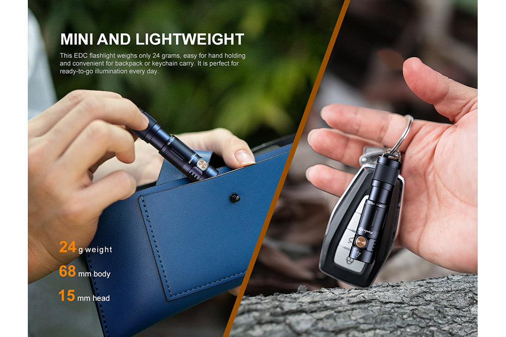 Fenix E05R Mini Keychain LED Flashlight - 400 Lumens SpadezStore