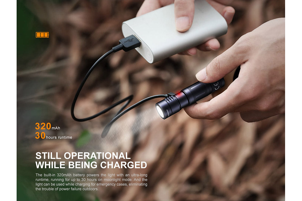 Fenix E05R Mini Keychain LED Flashlight - 400 Lumens SpadezStore
