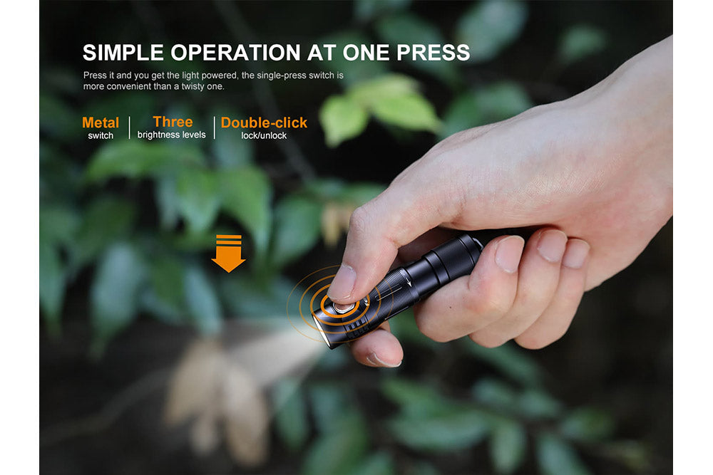 Fenix E05R Mini Keychain LED Flashlight - 400 Lumens SpadezStore