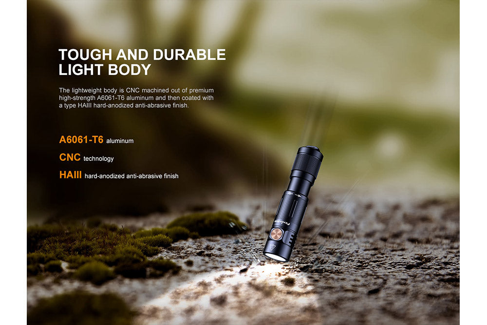 Fenix E05R Mini Keychain LED Flashlight - 400 Lumens SpadezStore