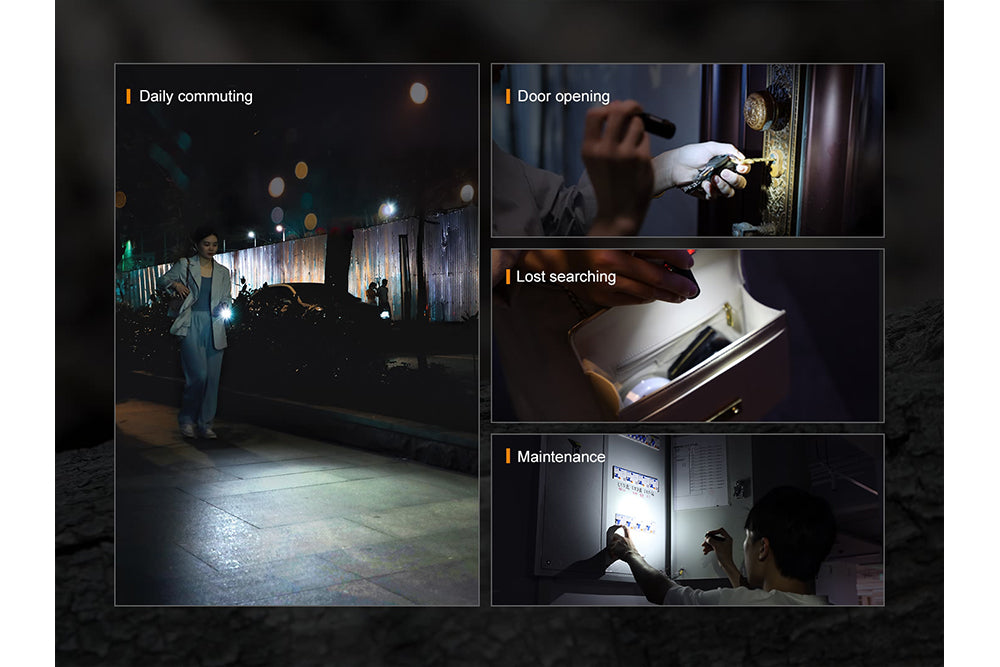 Fenix E05R Mini Keychain LED Flashlight - 400 Lumens SpadezStore