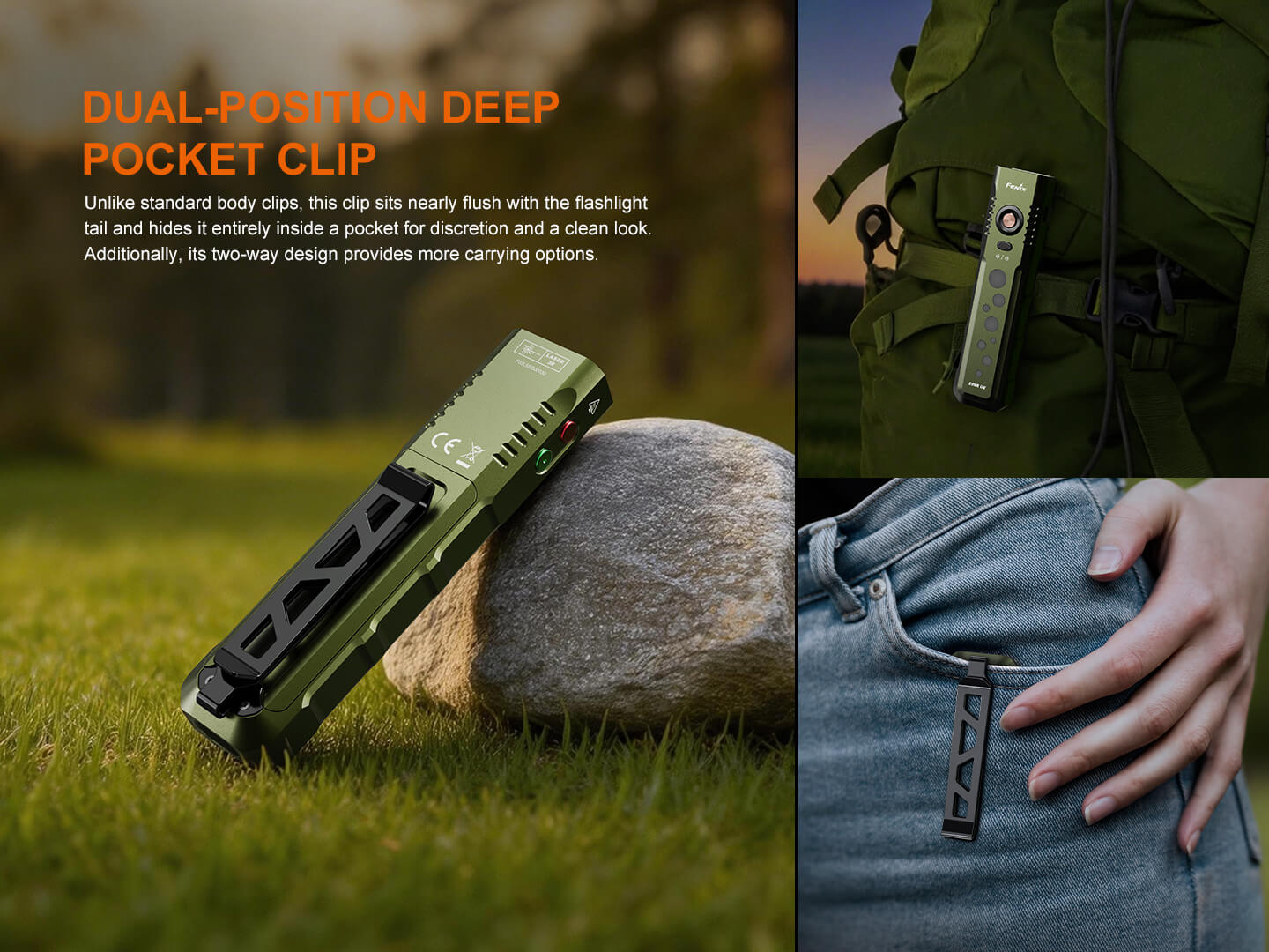 Fenix E08R UE Multi-Light EDC Flashlight With Red Light & Green Laser SpadezStore