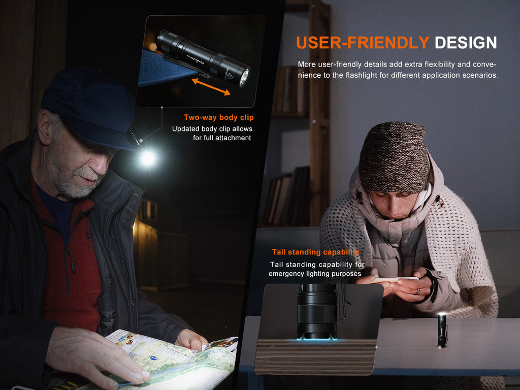 Fenix E12 V3 Pocket EDC AA Flashlight SpadezStore