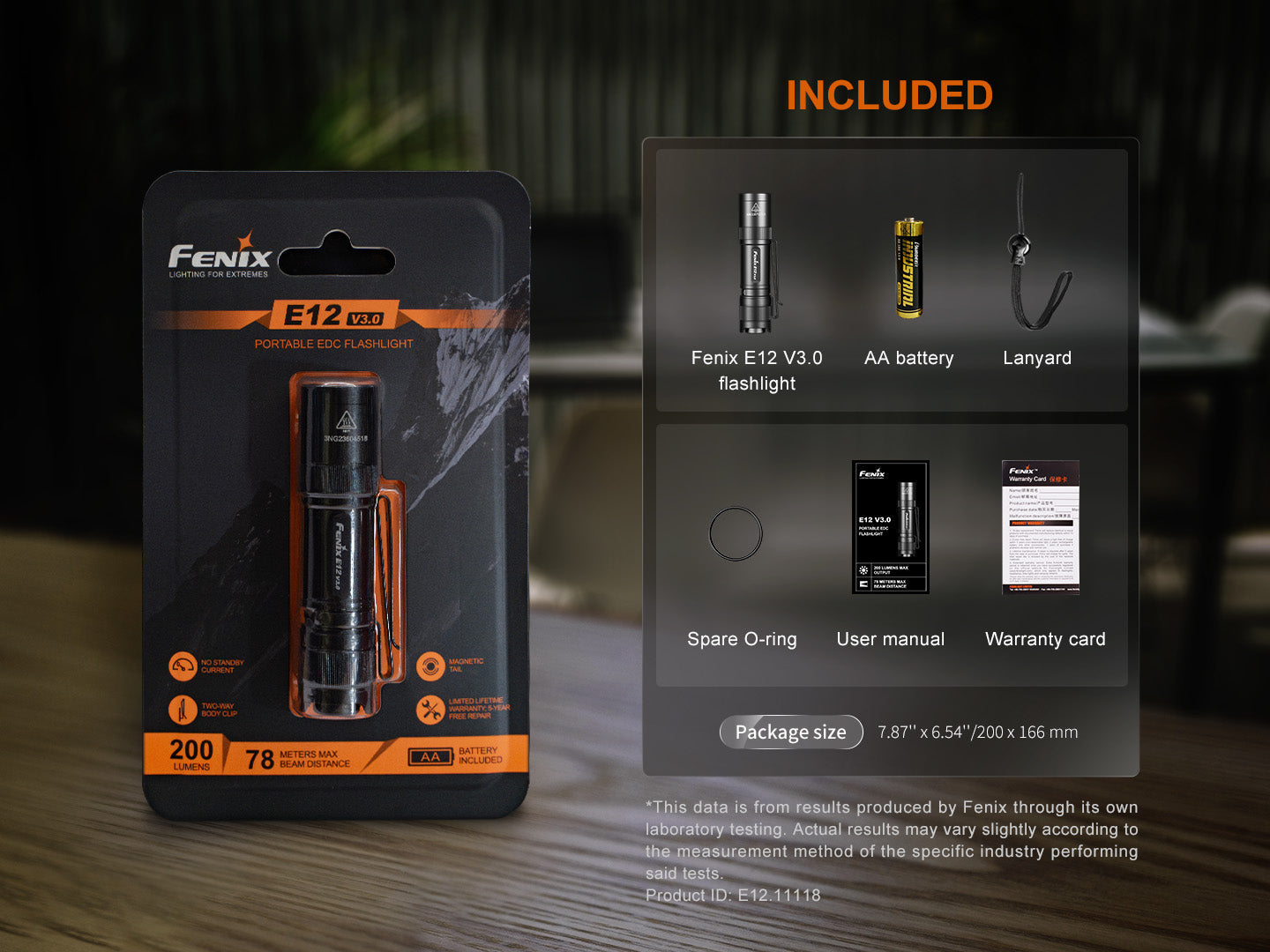 Fenix E12 V3 Pocket EDC AA Flashlight SpadezStore