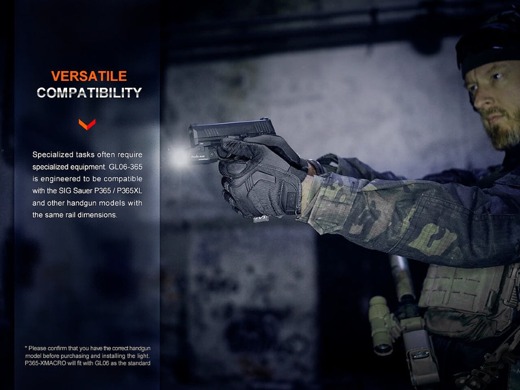 Fenix GL06 Pocket Pistol Tactical LED Light - 600 Lumens SpadezStore