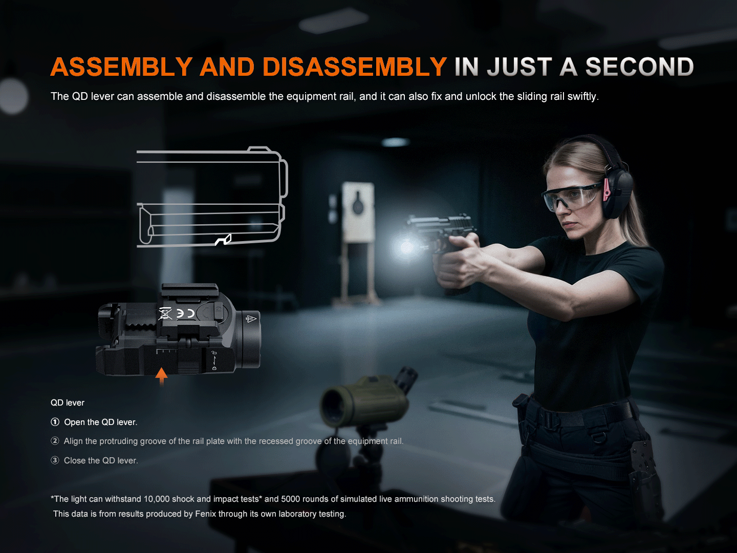 Fenix GL07 Quick Release Weapon Light SpadezStore