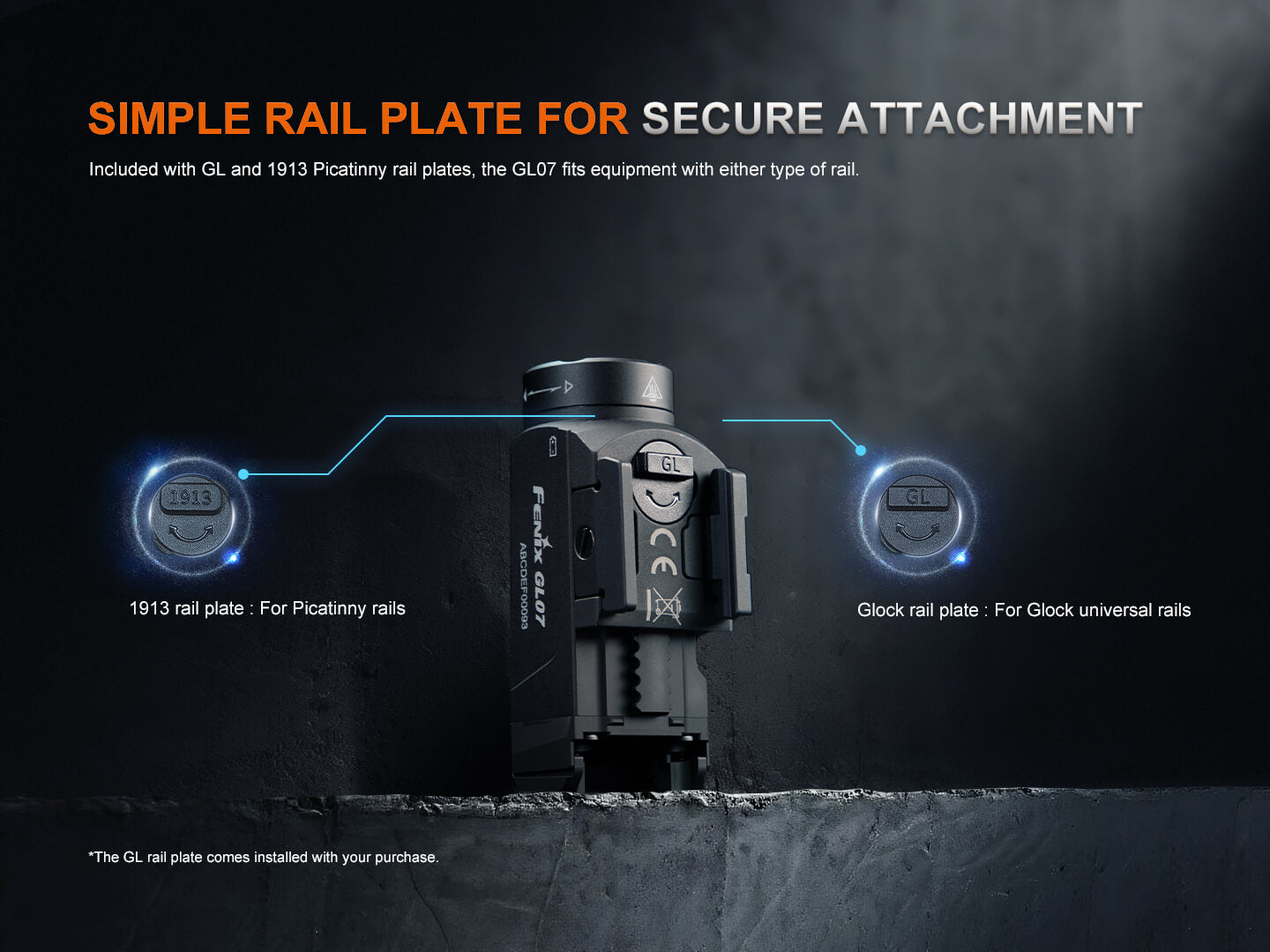 Fenix GL07 Quick Release Weapon Light SpadezStore