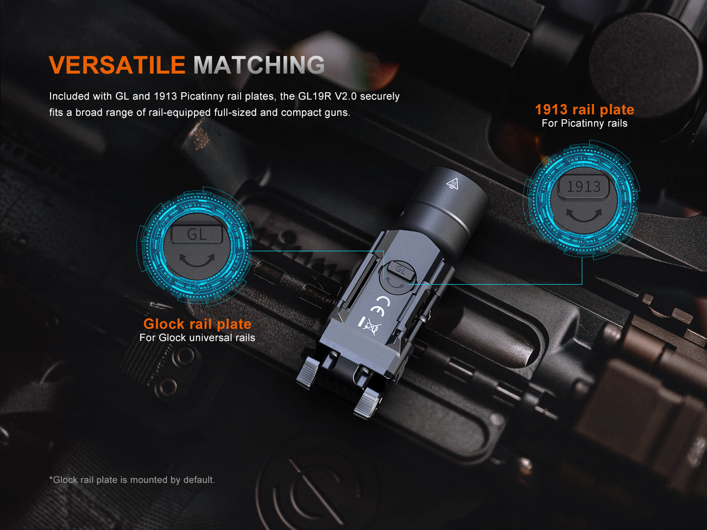 Fenix GL19R V2 Modular Switch Mounted Light SpadezStore