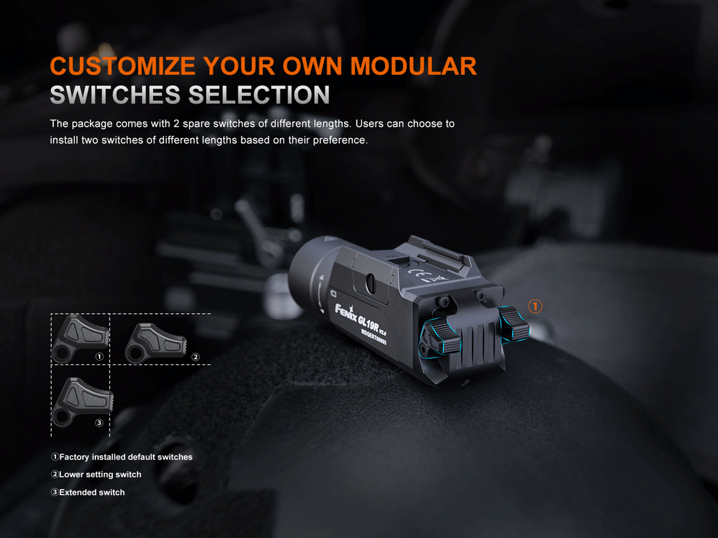 Fenix GL19R V2 Modular Switch Mounted Light SpadezStore