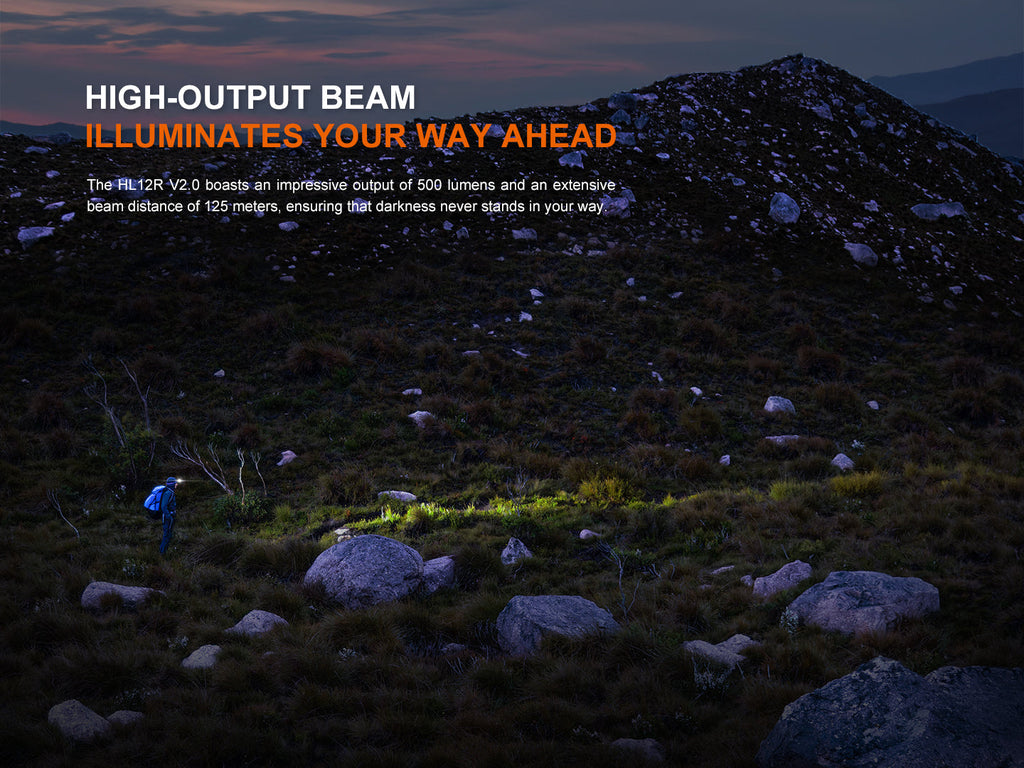 Fenix HL12R V2 Ultralight Outdoor Rechargeable Headlamp SpadezStore