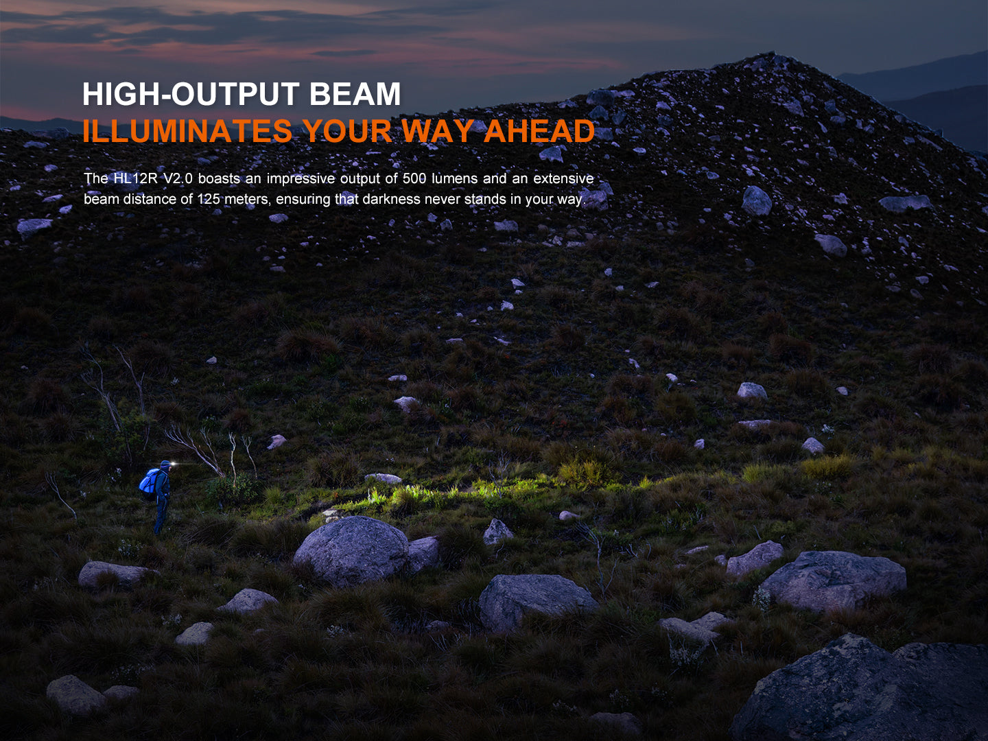 Fenix HL12R V2 Ultralight Outdoor Rechargeable Headlamp SpadezStore